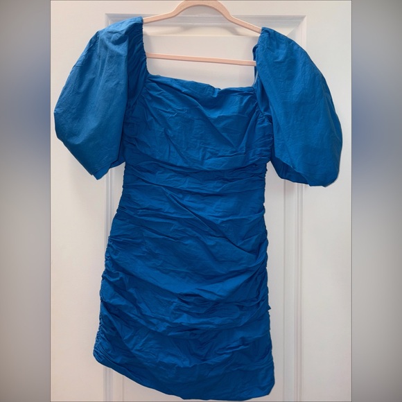 DO+BE Blue Puff Sleeve Dress - Picture 1 of 1